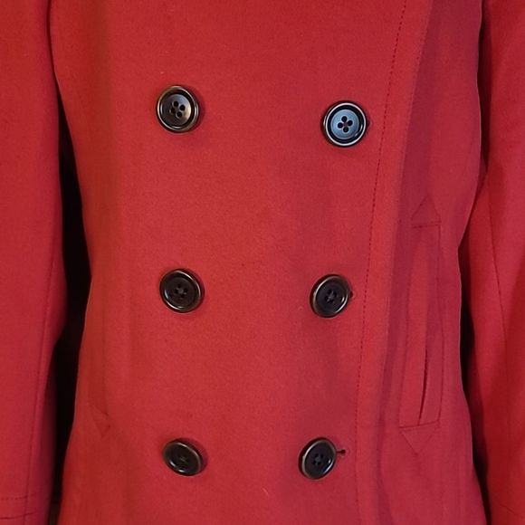 J. Crew Lady Day Jacket Lined Double-Breasted Metro Coat Wool Winter Peacoat XL - Picture 4 of 16